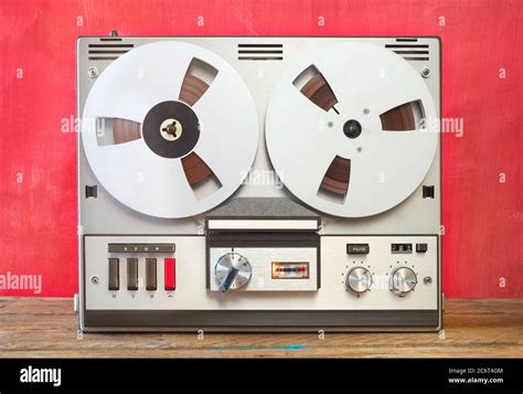 Vintage Analog Open Reel To Reel Tape Recorder Dated From The Sixties