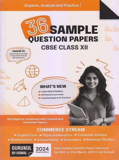 36 Sample Question Papers For Cbse 2024 Commerce Stream Class Xii