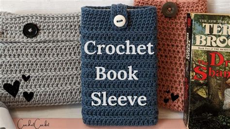 Crickets Crochet Book Sleeve Tutorial With Royal Ridge Stripes