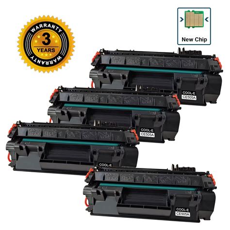 Used 4 12 Pack Toner Cartridge 05A CE505A For HP LaserJet P2035D P2055D