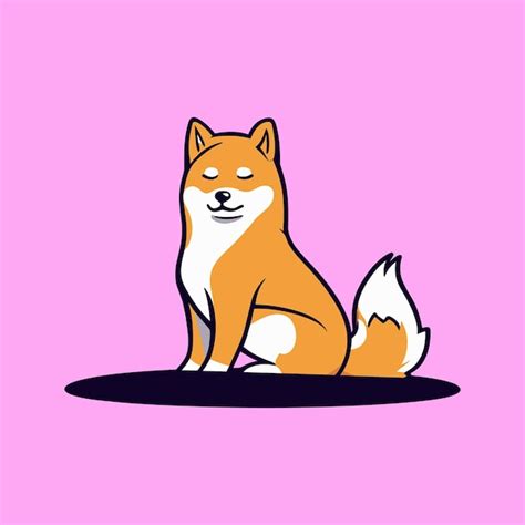 Ilustraci N De Icono De Dibujos Animados De Vector Libre Lindo Perro