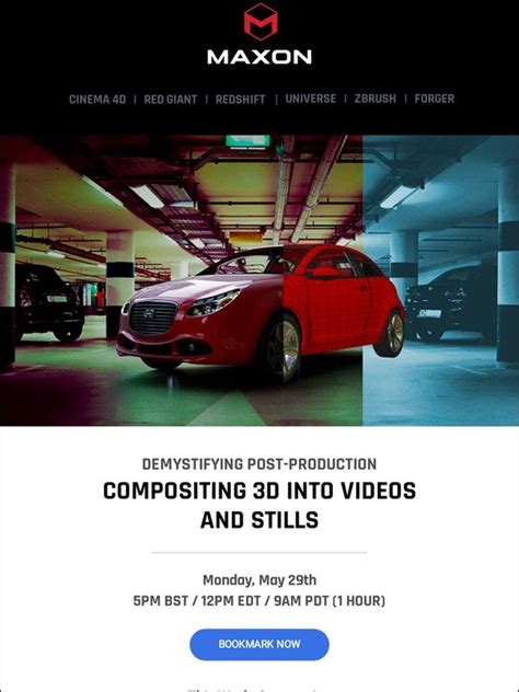 Maxon Free Training Mondays In May Demystifying Post Production