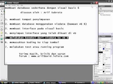 Belajar Membuat Aplikasi Dengan Visual Basic