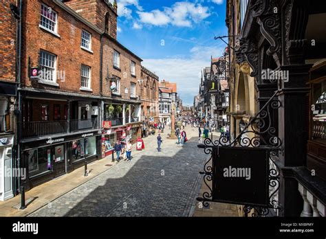 Watergate Street In Chester Cheshire Uk Taken On 13 May 2017 Stock