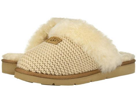 Ugg Cozy Knit Slipper Cream Womens Slippers Shop Comfy