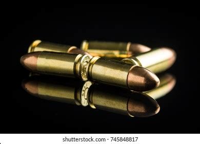 9mm Pistol Bullet Casings Isolated On Stock Photo Edit Now 1831856083