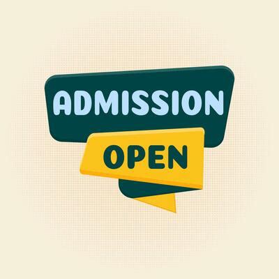 Admission Open Logo Vector Art, Icons, and Graphics for Free Download