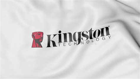 Waving Flag with Kingston Technology Logo. Editorial 3D Rendering ...