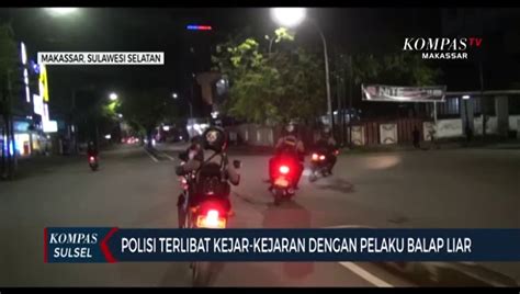 Polisi Terlibar Kejar Kejaran Dengan Pelaku Balap Liar Video Dailymotion