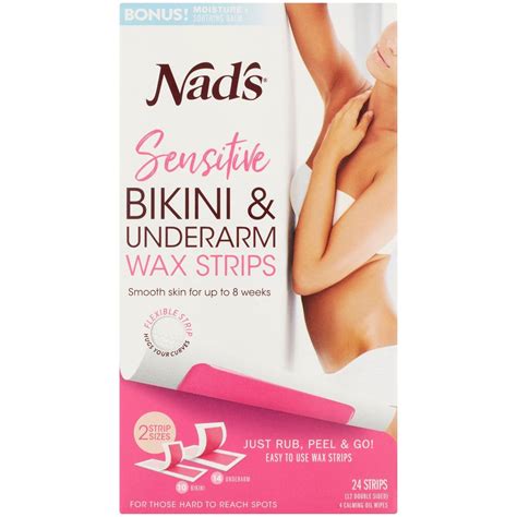 Nad S Hair Removal Wax Bikini Underarm Strips Pack Woolworths