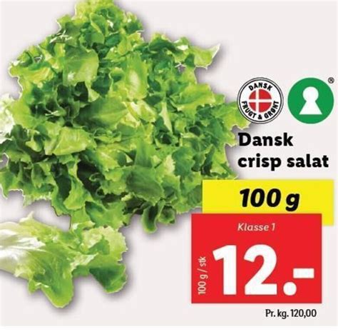 Dansk Crisp Salat Tilbud Hos Lidl