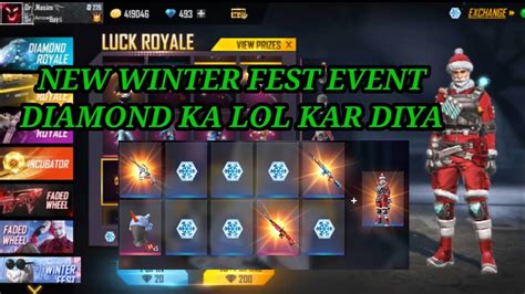 Free Fire New Event New Luck Royale Event Winter Fest Luck Royale