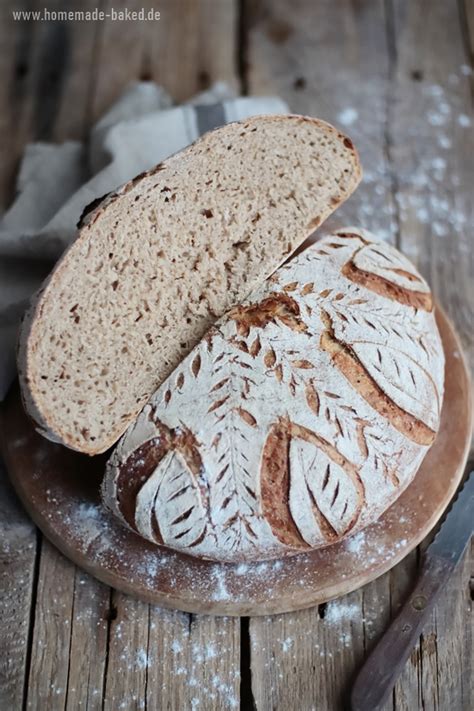 Reines Sauerteigbrot Mit Haferflocken Einfaches Sauerteigbrot Ohne Hefe