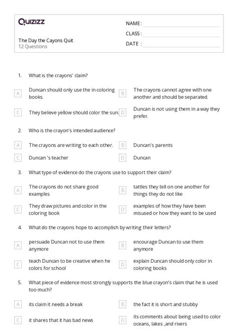 50 Argument Writing Worksheets For 2nd Class On Quizizz Free And Printable