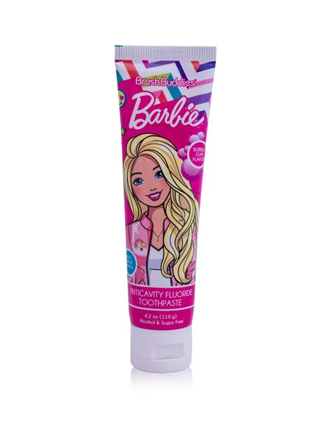 Barbie Bubble Gum Toothpaste 4 2 Oz Brush Buddies