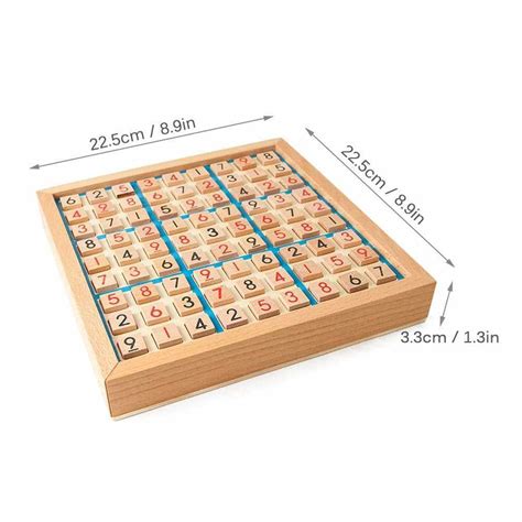 People S Choice Wooden Sudoku Puzzle Board Wood Sudoku Game Set With