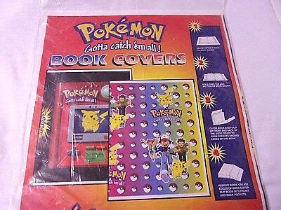 Pokedex Pokeball BOOK COVERS 1999 NINTENDO 2 Pokemon Pikachu Anime Orig ...