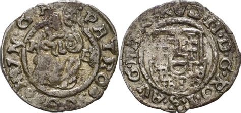 RDR Ungarn Habsburg Kremnitz Denar 1598 Rudolph II 1576 1612 VF