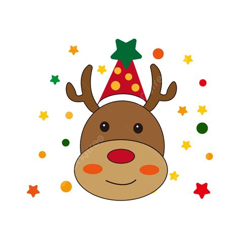 Christmas Elk Cartoon Christmas Elk Vector Illustration Cute Design