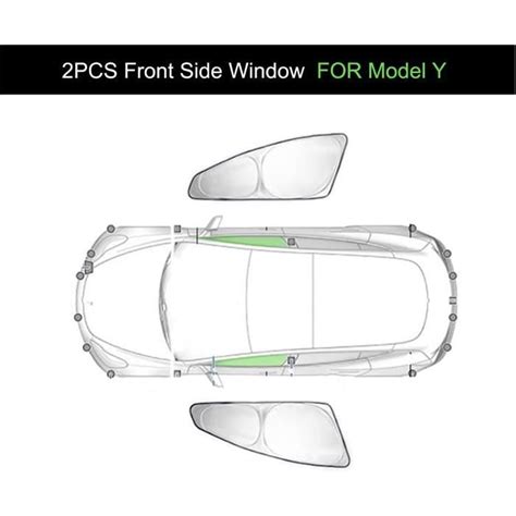 Pare Soleil Vitre Pare Soleil Tissu Enduit D Argent Pour Tesla Pour