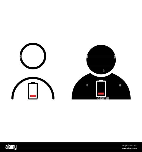 Set Of Tired Man Icon Sleep Emotion Tired Sign Bored Concept Symbol