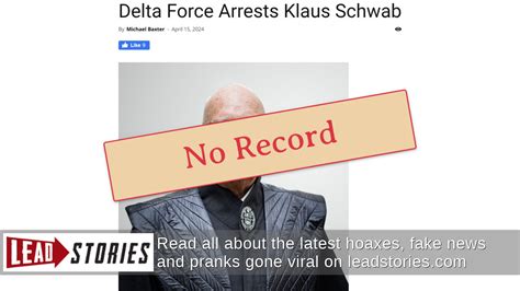 Fact Check Delta Force Did Not Arrest Klaus Schwab In April