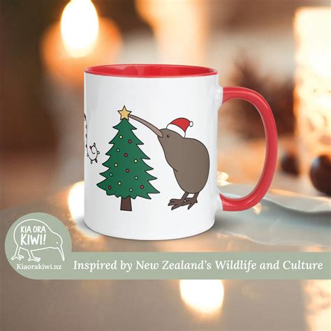 Christmas Kiwi Mug New Zealand Kiwi Mug Cute Christmas Mug Kiwi Bird