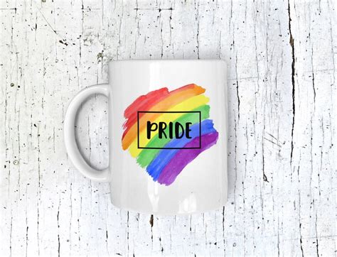 Pride Month Lgtbq Ceramic Mug Pride Celebrate Etsy