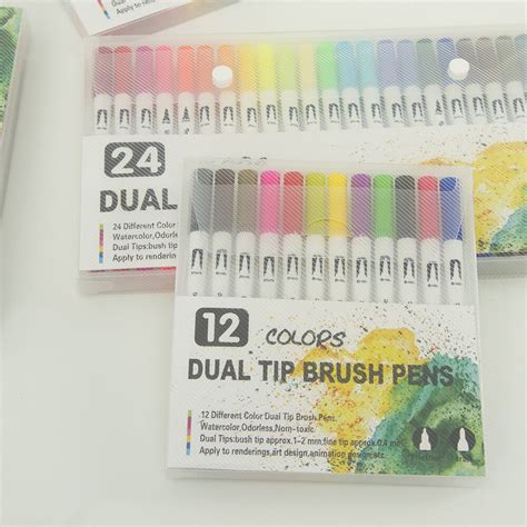 Touchnew Dual Tip Borstel Marker Pennen Fineliner Grandado