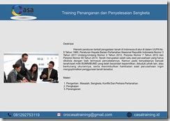 Training Penanganan Dan Penyelesaian Sengketa