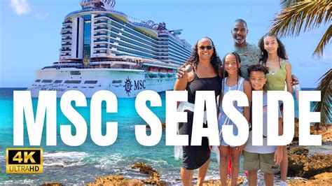 LUXURY FUN Cruise Ship Tour MSC SEASIDE 4K YouTube