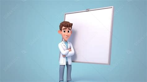 Fond PowerPoint Illustration 3D Au Format Dessin Animé Représentant Un