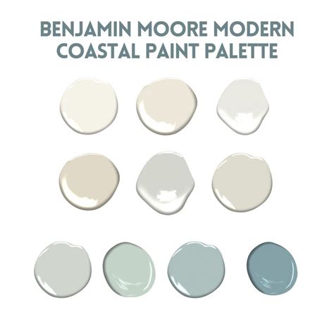 Benjamin Moore Modern Coastal Paint Palette 2024 Nautical Blue Green