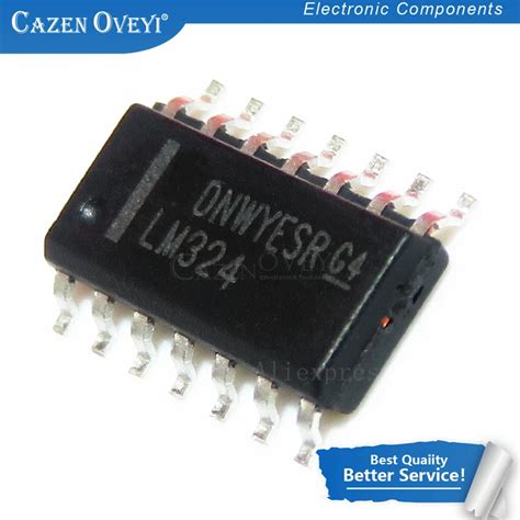 10pcs/lot Lm324d Lm324 Lm324dt Lm324dr Chip Sop-14 100% New Original In ...