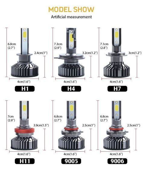 Pair Modigt Hb W White Led High Bright Headlight Bulbs Kit Fog