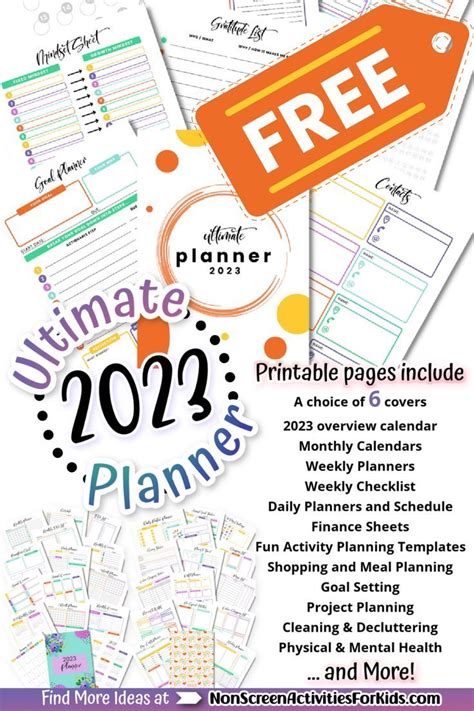 Ultimate 2023 Planner Printable PDF | Mom planner printables free ...