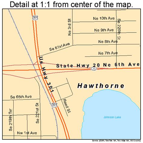 Hawthorne Florida Street Map 1229275