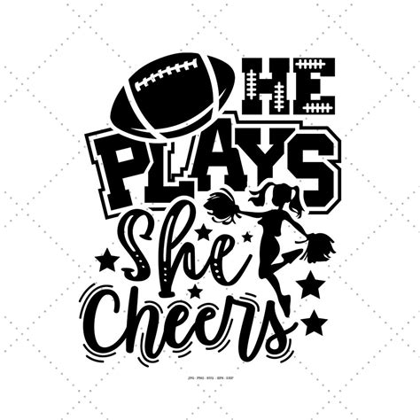 Football And Cheer Cheer Mom Svg Team Pride School Team Svg Cheer