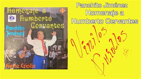 Panchito Jimenez Homenaje A Humberto Cervantes Lp Full Album Vinilo