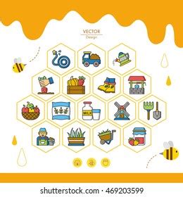 Icon Set Farming Vector Stock Vector (Royalty Free) 469203599 ...