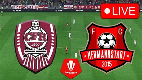 Cfr Cluj Vs Fc Hermannstadt Live Superliga Meci Live Azi Youtube