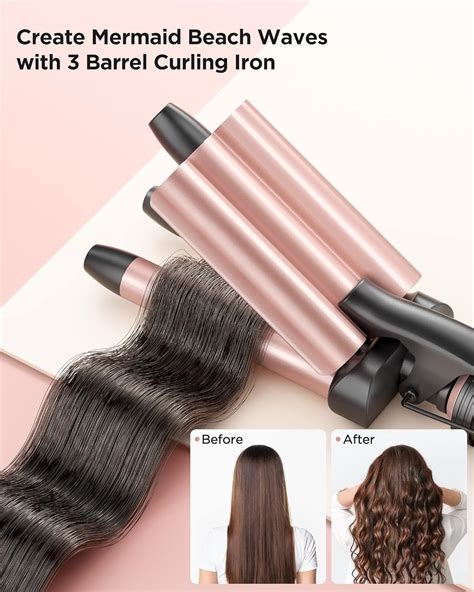 Wavytalk 5 In 1 Curling Iron Set With Three Barrel Curling Iron And 4