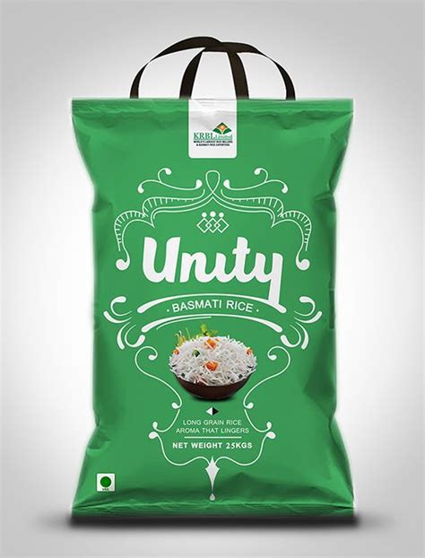 Unity Basmati Rice Packaging Design On Behance Rice Packaging