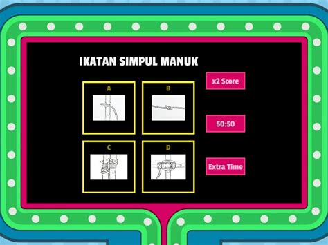 PJPK TINGKATAN 2 UNIT 7 REKREASI DAN KESENGGANGAN Gameshow Quiz