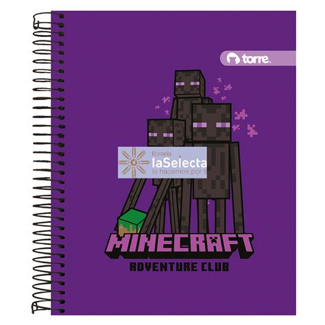 Cuaderno Triple Top 150 Hjs 7mm Minecraft Torre