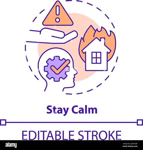 Stay calm concept icon Stock Vector Image & Art - Alamy