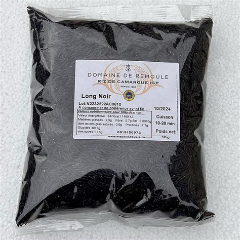 Riz De Camargue Igp Le Long Noir Kg Riz De Camargue