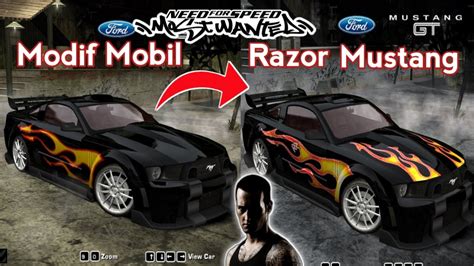 Modifikasi Ford Mustang Razor Need For Speed Most Wanted Mod Youtube