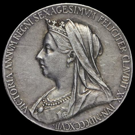 1897 Queen Victoria Official Diamond Jubilee Silver Medal