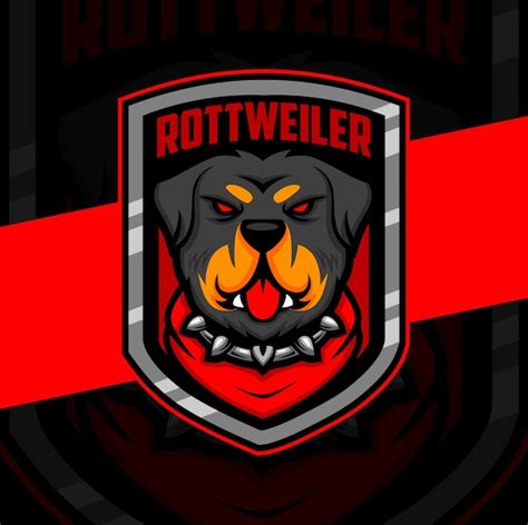 Logo De Rottweiler Vector Premium